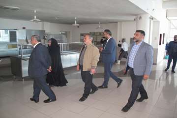 بازدید معاون فرهنگی دانشجویی دانشگاه از سلف سرویس سایت لاکان