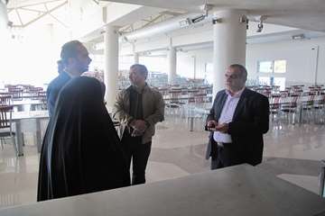 بازدید معاون فرهنگی دانشجویی دانشگاه از سلف سرویس سایت لاکان