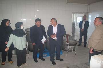 بازدید معاون فرهنگی دانشجویی دانشگاه از سلف سرویس سایت لاکان