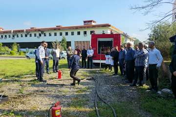  مانور آتش‌نشانی در دانشکده دندانپزشکی