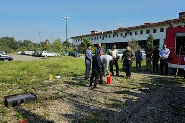  مانور آتش‌نشانی در دانشکده دندانپزشکی